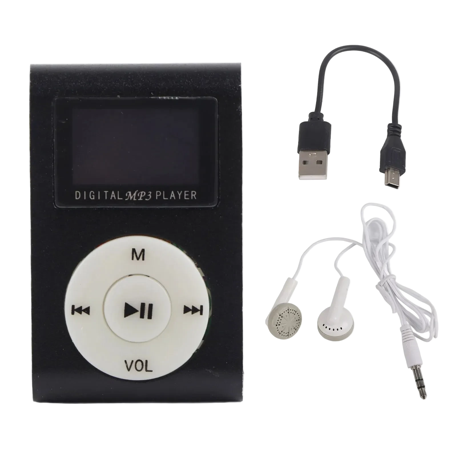 chrome clip-on mp3 player